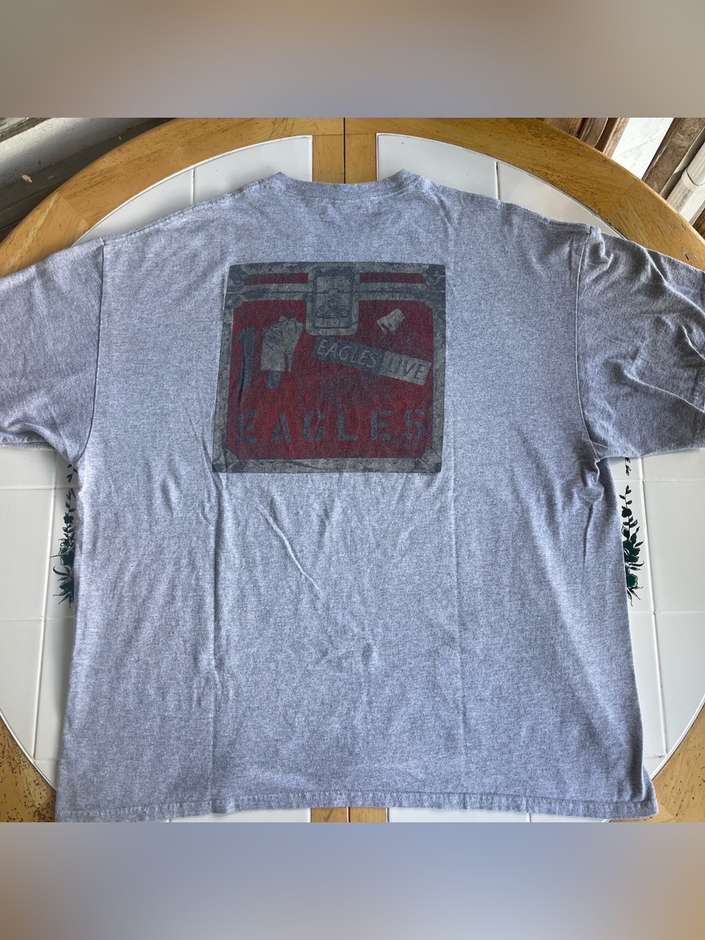 Eagles Band T Shirt XXL 2017 Road Case Tour Tee Rock Music Gray Casual Live